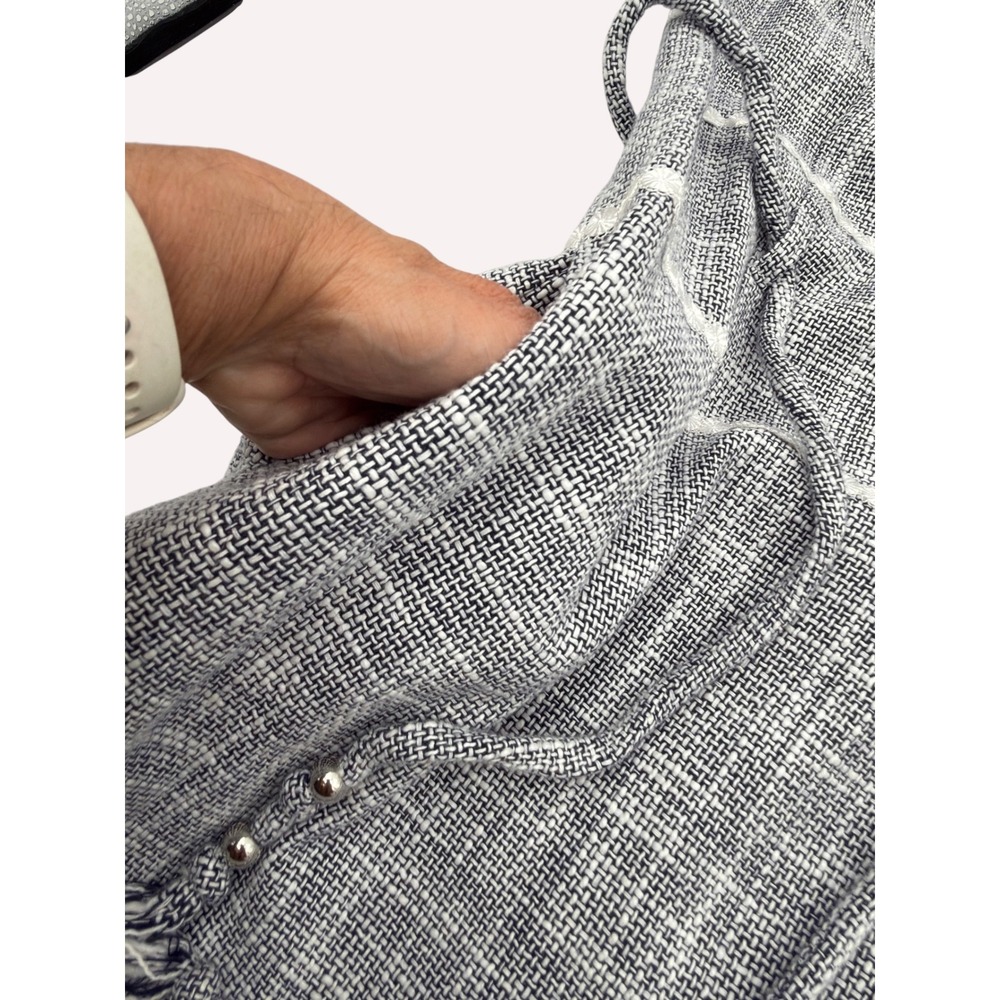 Laundry by Shelli Segal Navy White Tweed Shift Dress Club Chic Old Money Size 4 - Picture 9 of 16